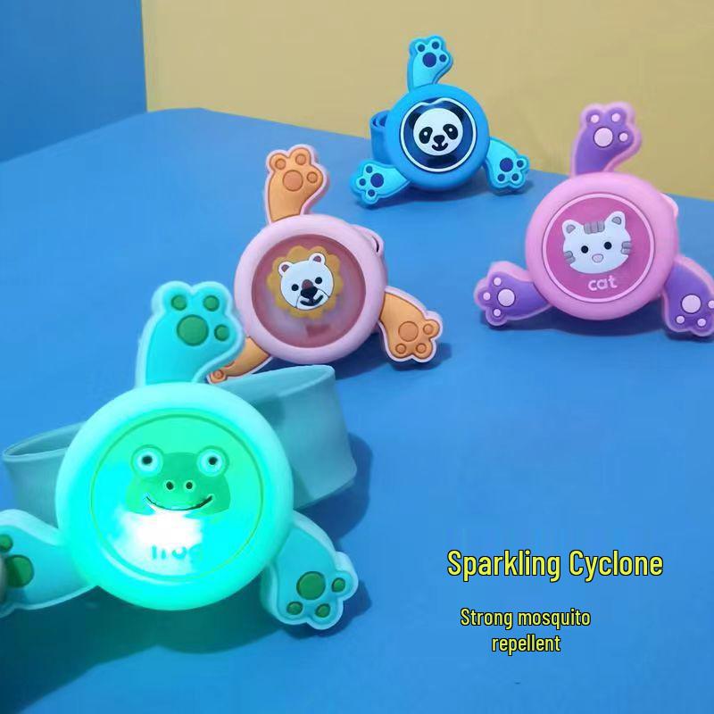 Children s Day Luminous Anti-Mosquito Slap Bracelet - Silicone Wristband with Rotatable Essential Oil Plant Repellent