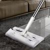 Flat Electrostatic Dust Mop, Lightweight Sweeper Floor Cleaner for Hair & Dust Removal, Manual Broom