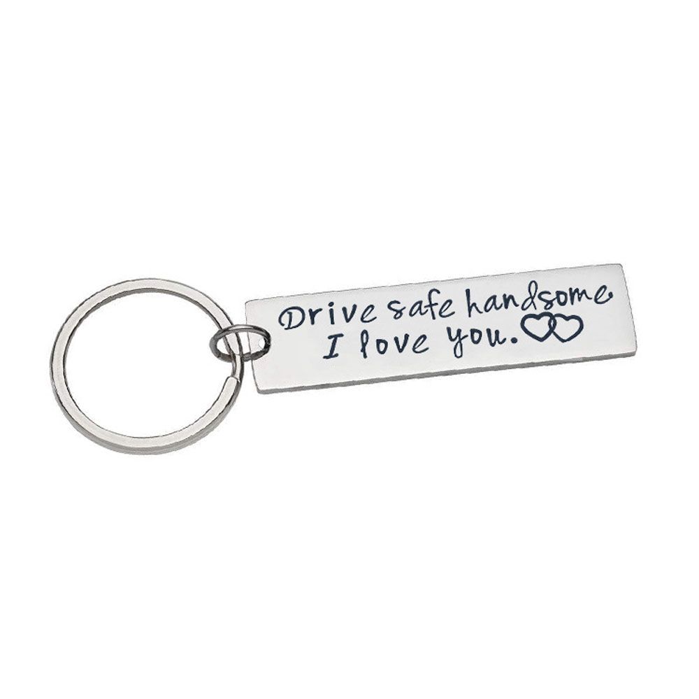 Safe Pendants I Love You For Husband Gift Engraved Key Chain Key Ring Fashion Accessories Jewelry