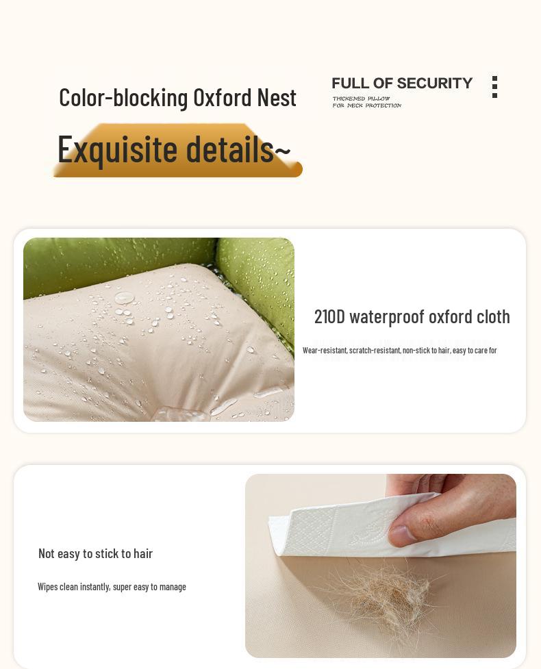 Colorful Oxford Waterproof Dog House & All-Season Sleeping Mat