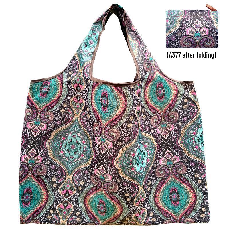 Eco-Friendly Foldable Korean Style Portable Shopping Bag - Medium Size Handbag