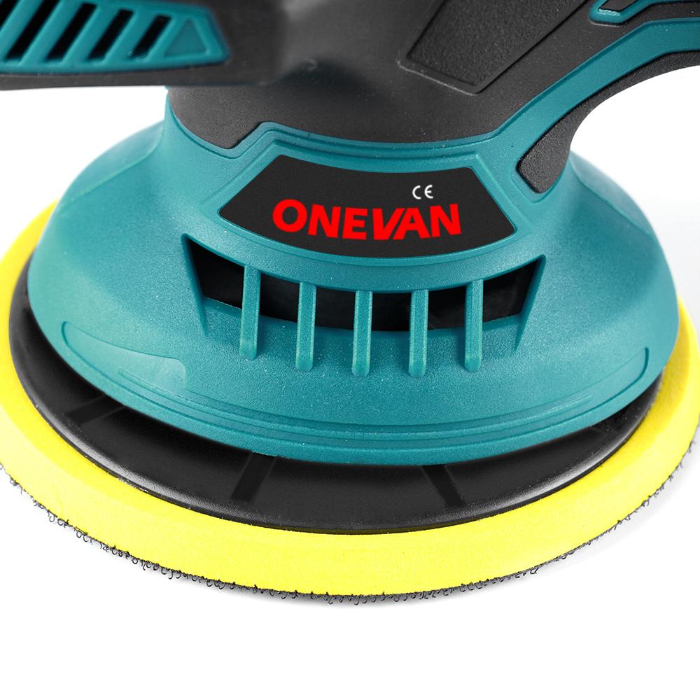 Polisseuse électrique pour voiture ONEVAN 21 V Polisseuse automobile sans fil 7 000 tr/min Polisseuse sans fil réglable pour voiture pour batterie Makita 18 V