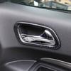 Carbon Fiber Style Inner Door Handle Panel Cover Trim for Dodge Durango 2011+
