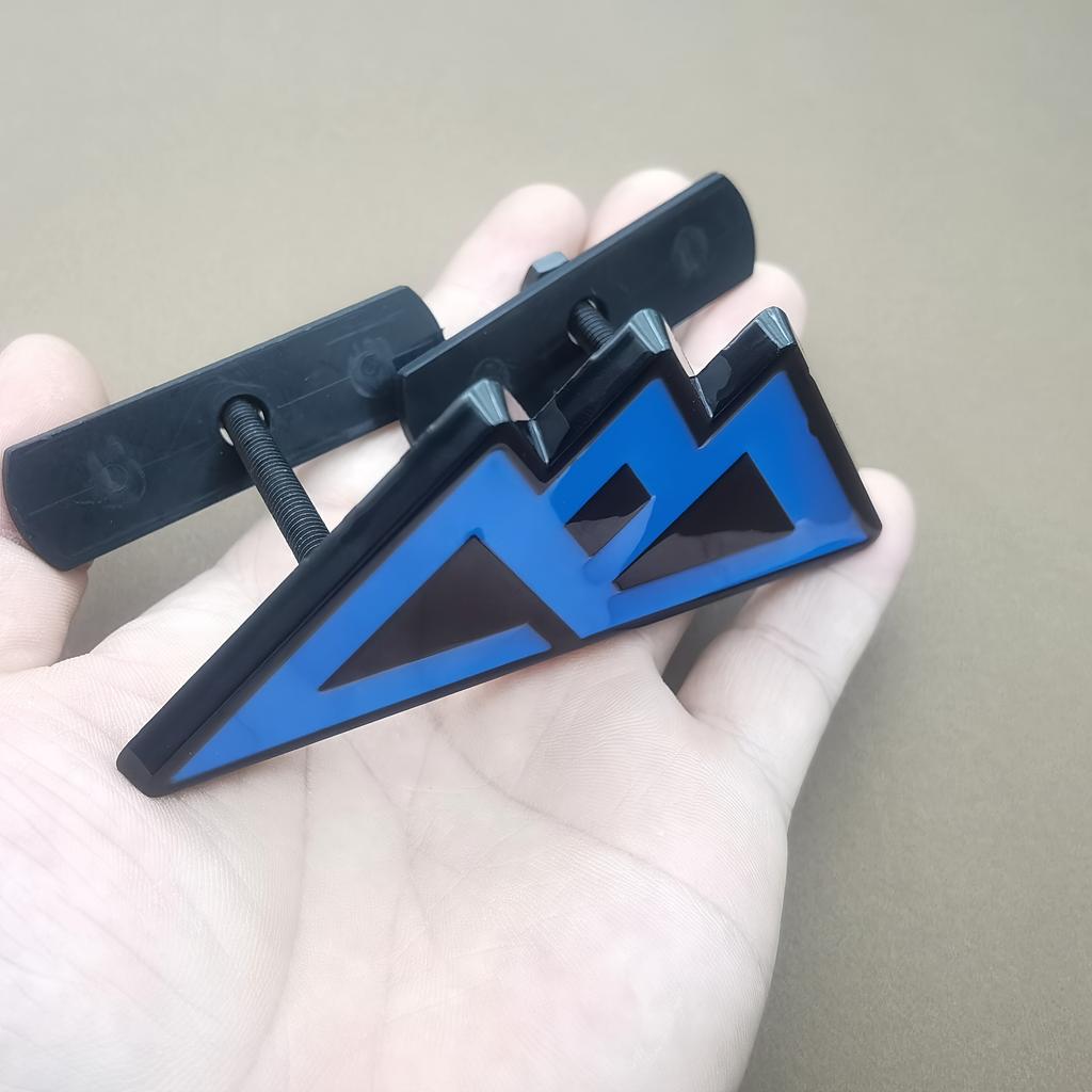 3D Metal Snow Mountain Logo Car Side Fender Rear Trunk Emblem Badge Sticker, Car Front Grill Badge, Car Decoration Additions