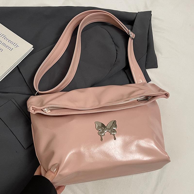 

Корейский нишевый высококлассный сенс большая вместимость мягкая сумка-пилот повседневная универсальная женская сумка-мессенджер для поездок на работу в ленивом стиле