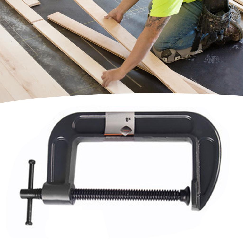 C-Klammer 3 Zoll Gusseisen Hochfest Holzbearbeitung Befestigung C-Klammer Werkzeug für Heimwerkstatt Holzwerkstatt