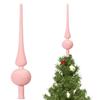 11 Inch Velvet Finial Christmas Tree Topper Vintage Mid Century Spherical Treetop Ornament