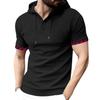 Men's Plus Size Hooded Short-Sleeve Casual Sports Top