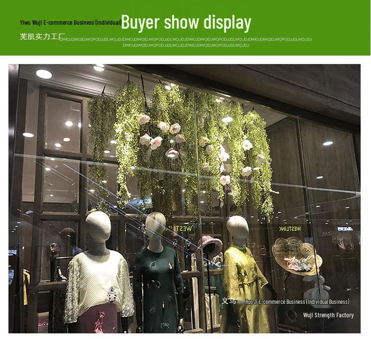 Wisteria Vine Artificial Silk Flower Wall Hanging for Indoor Decoration