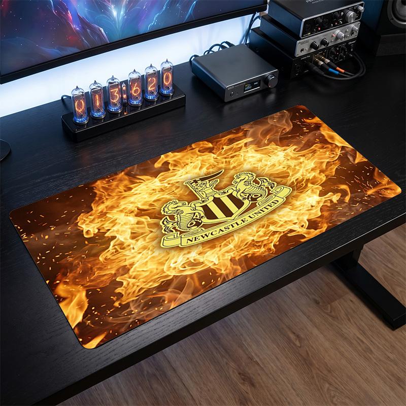 Newcastle United Fußball Druck Großes Mauspadd, Rutschfestes Erweitertes Gaming-Schreibtischmatte für Büro Zuhause