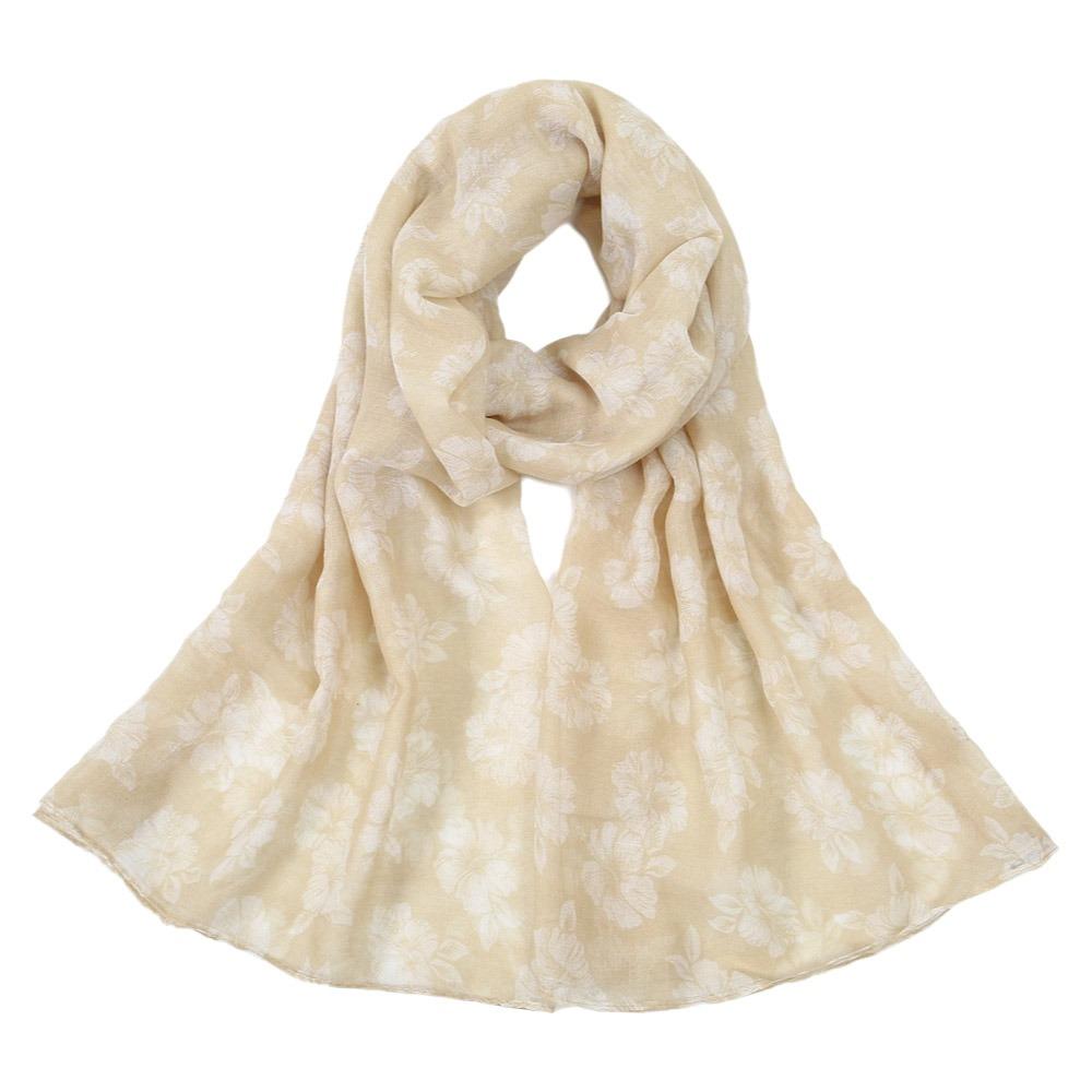 Breathable Floral Printed Scarf Soft Muslim Scarf Fashion Hijab Shawl Muslim Women