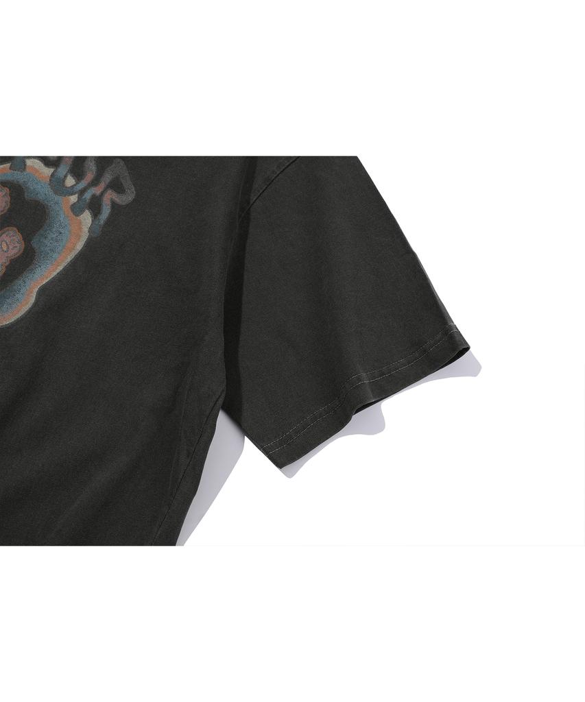 CPGN STUDIO Funtime Teddy Pigment Short Sleeve T-Shirt Smoke Black