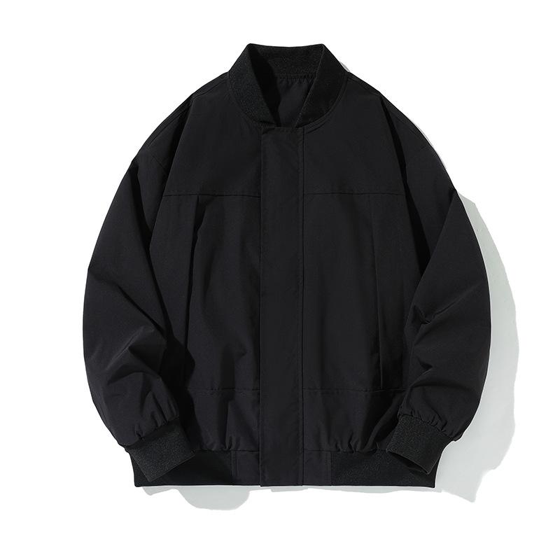 New Men's Spring and Autumn Jacket Korean Style Trendy Stand Collar Large-size Top Handsome Casual Jacket