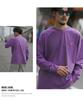 Improbes Casual [GERRY] Custom Diamond Patch Long Sleeve T-Shirt, Men's, Purple