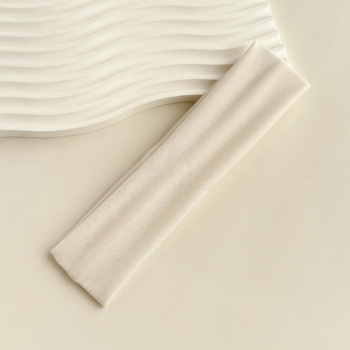 

Solid Color High Elasticity Running Headband - Sweat-Absorbent, Breathable, Simple Yoga Hair Accessory бежевый