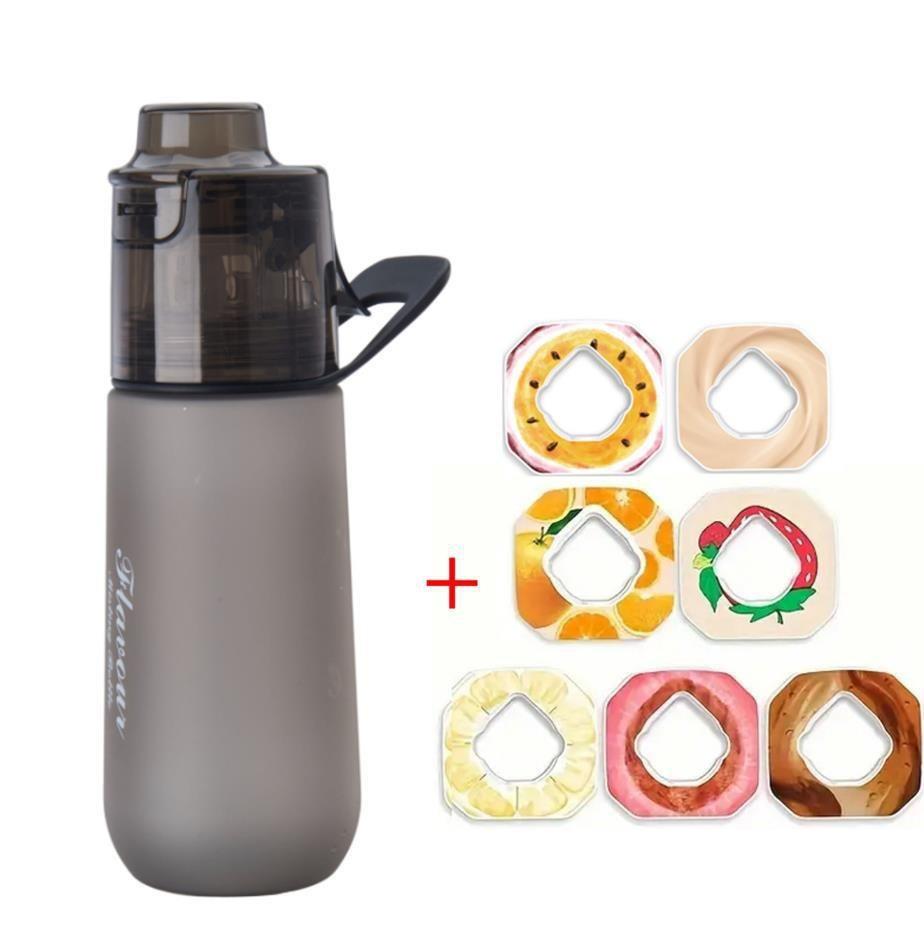 Multi-Flavor Fun Water Bottle for Kids: Fruit-Flavored, Aroma Scent, Spray Feature, Flavor-Changing