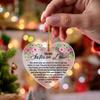Sister in Law Ornament Gifts, Sister in Law Birthday Wedding Christmas Keepsake Gifts for Sister in Law Acrylic Heart Hanging Ornament Gifts, Sister