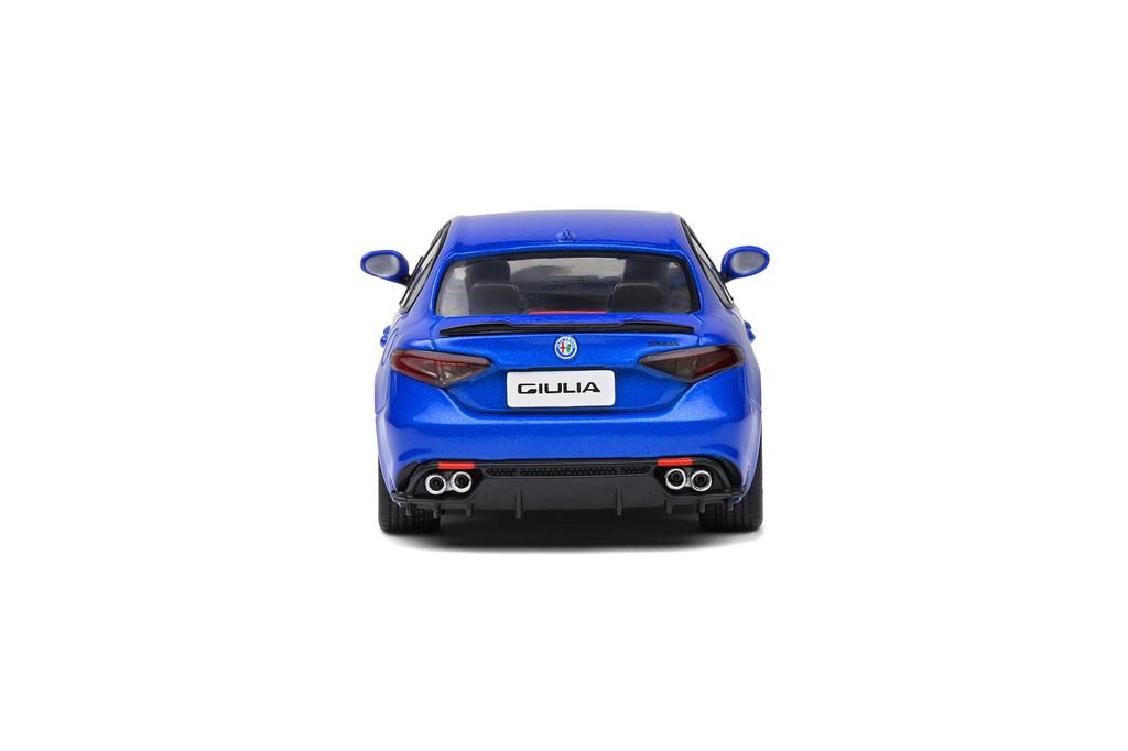 Solido Alfa Romeo Giulia 1/43 Scale Diecast Model Car, GIULIA QUADRIFOGLIO 2016 (Blue) [Parallel Import]