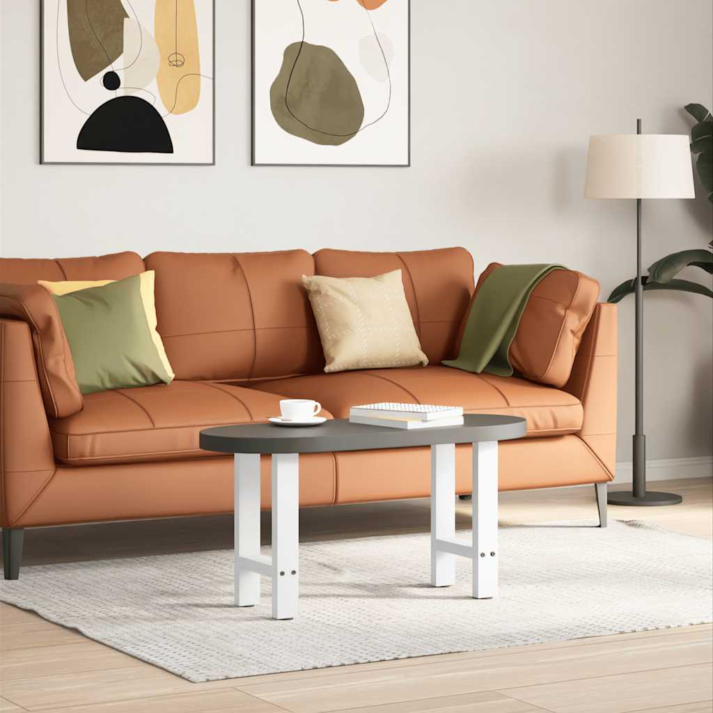 Vidaxl Nogi Do Stolika Kawowego, Białe, 2 Szt., 28X(42-43) Cm, Stal