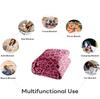 1PC Leopard pattern Cheetah arts Pink Blanket Flannel Thin blankets for Home Office Travel Camping Perfect gifts four season use