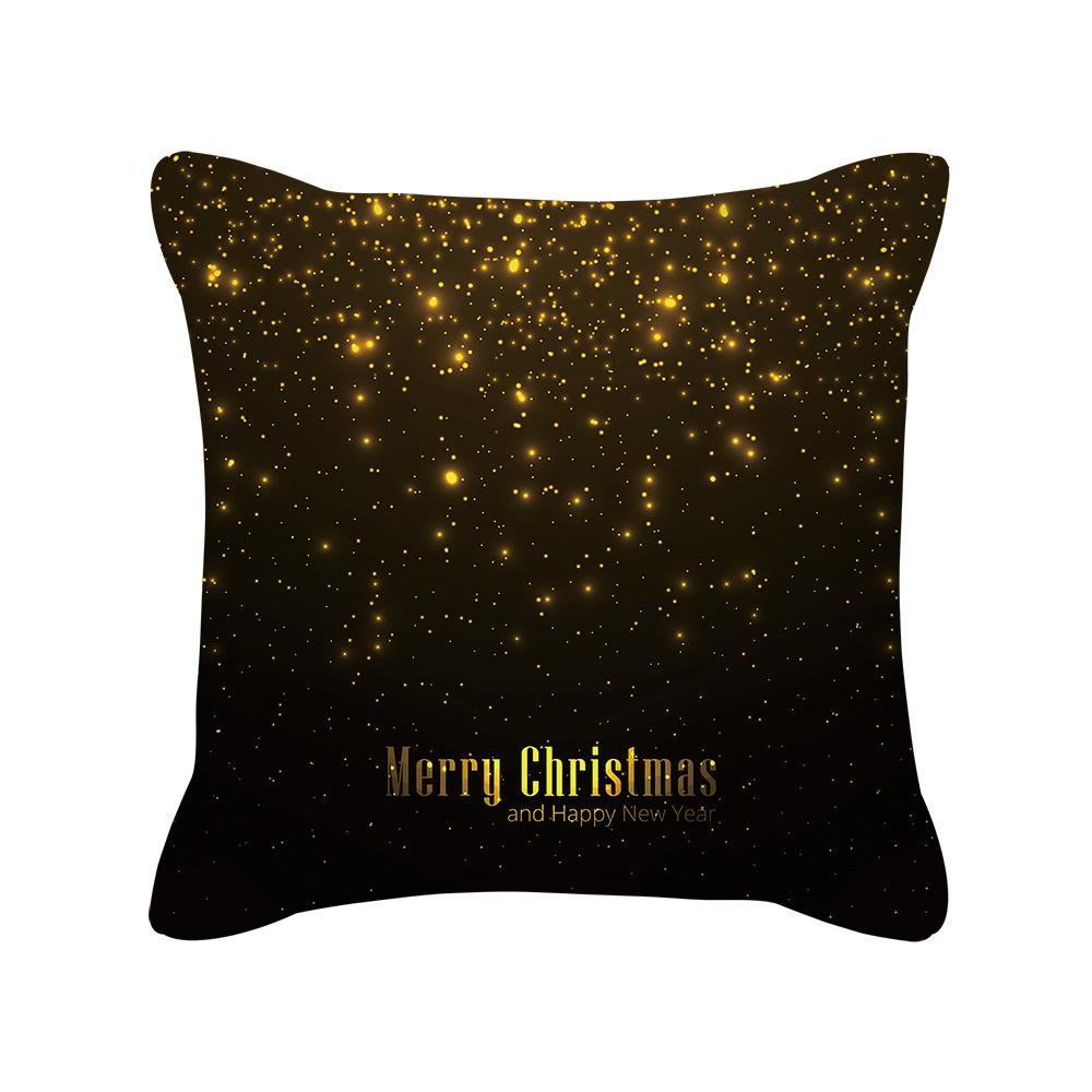 New Nordic Christmas Golden Sofa Pillow Cover Bedside Cushion Cover