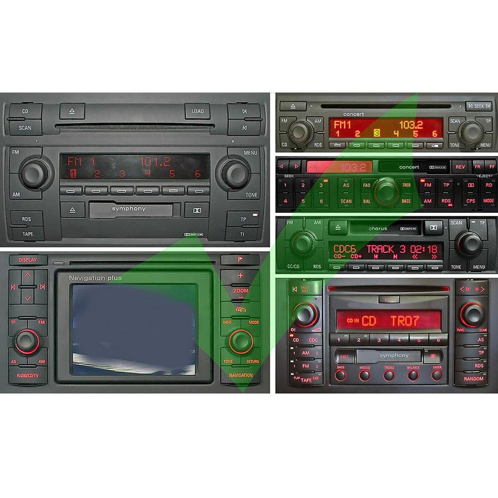 Bluetooth Audio Adapter with Speaker Car Stereo Fits for A2 A3 8L 8P B5 B6 B7 A6