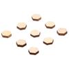 600Pcs Wood Blocks 0.4in Rugged Durable Safe Doodle Decoration Wood Chip Hexagon for Birthday