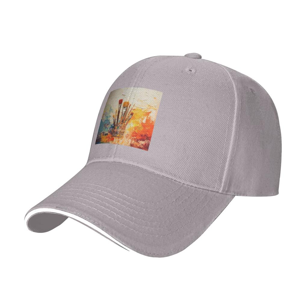 Colour Paint Brush Brushes Print Cap Casual Baseball Caps Adjustable Hat Hip Hop Summer Unisex Baseball Hats Customizable