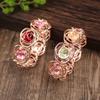Enamel hollow rose elastic bracelet with high-end feel, ladies' Valentine's Day rose bracelet