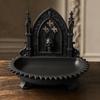Skull Design Desktop Decoration 3D Carved Jewelry Display Tray  Studio