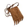 New Niche Design New Women's Bag Bohemian Style American Tassel Bag Frosted Crossbody Phone Bag for Women