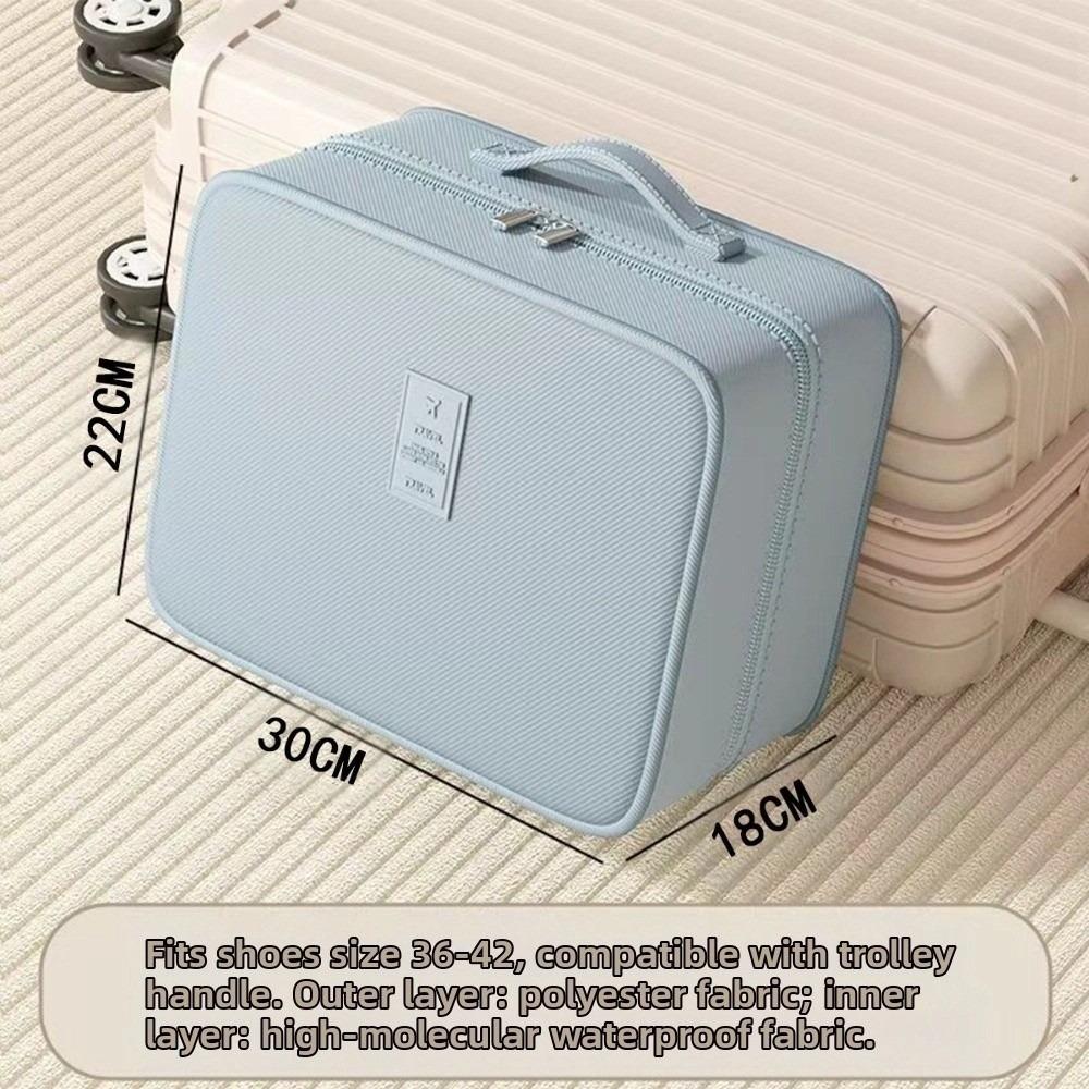 

Zipper Sneakers Storage Bag Multi-layer Storage Box Travel Shoe Bag Store 4 Pairs of Shoes серый