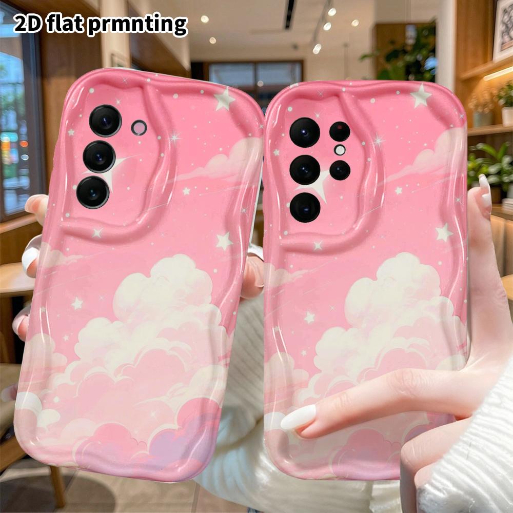 Phone case: 2D flat, fits Samsung Galaxy A34 A35 M05 M06 S20 S22 S21 FE Plus 5G protective case, dreamy sky, perfect Christmas and Halloween holiday g