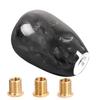 RASTP-Car Gear Shift Knob Forged Pattern Carbon Fiber Manual Transmission Shift Head for Most Car Decorations  Accessories