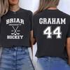 Briar University Graham 44 Hóquei 2 Lados Camiseta Fora do Campus Camiseta Romance de Hóquei Unissex Manga Curta Camisetas Presente Literário