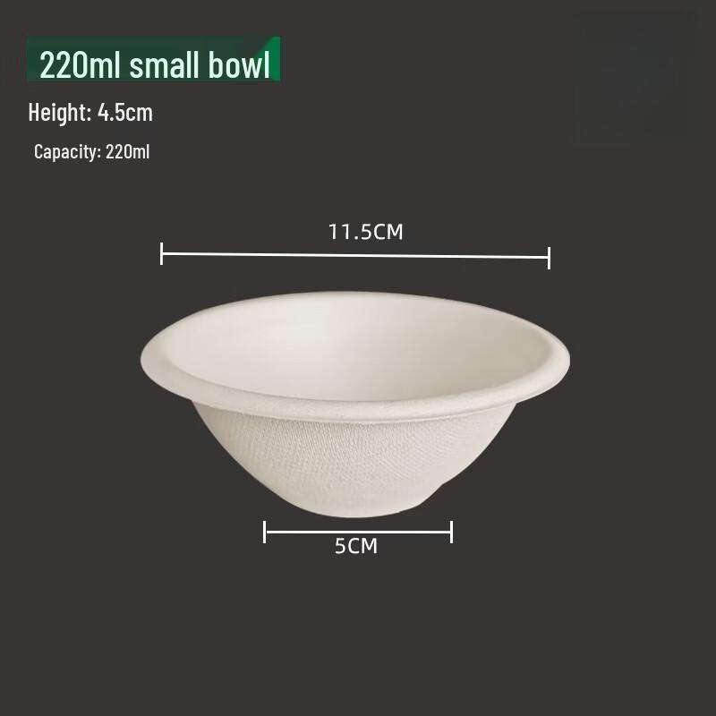 Compostable Sugarcane Pulp Disposable Food Containers 500