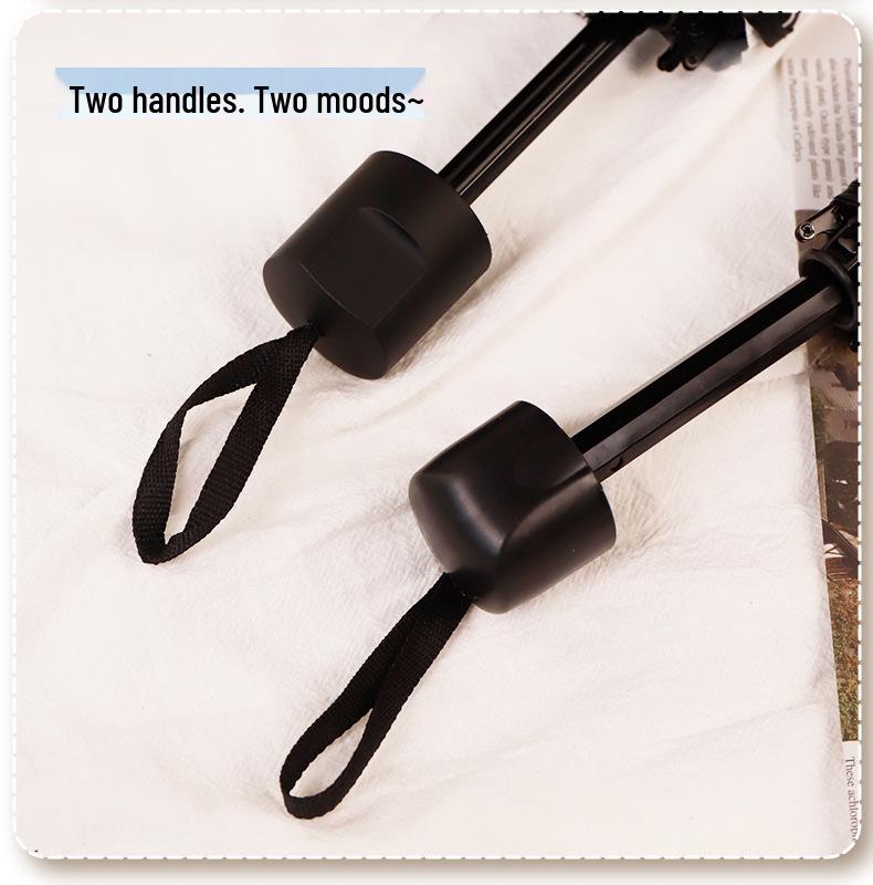 Compact Dual-Use Women's Parasol: Rain & Sun Protection, UV Shield, Korean Style, Fresh Folding Design, Elegant & Practical.