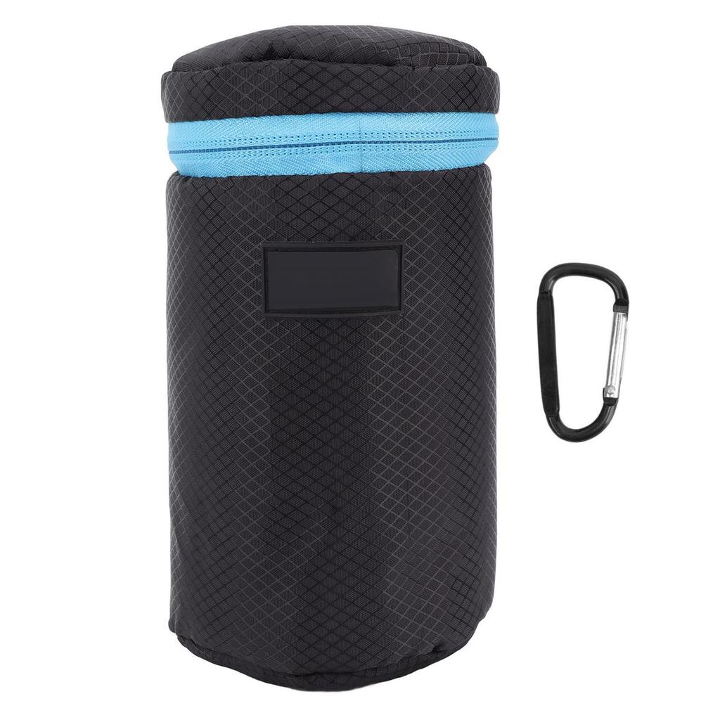 Camera Lens Protective Pouch Neoprene Waterproof Lens Case Bag with Zipper for DSLR Camera L