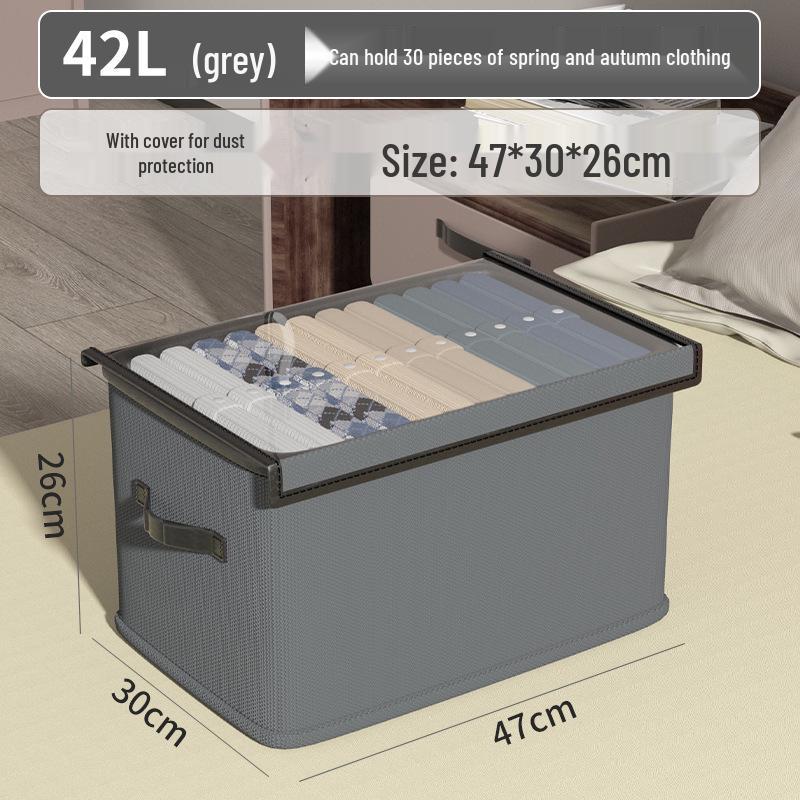 Wardrobe Storage Box: Cotton Linen Foldable Organizer for Clothes and Pants