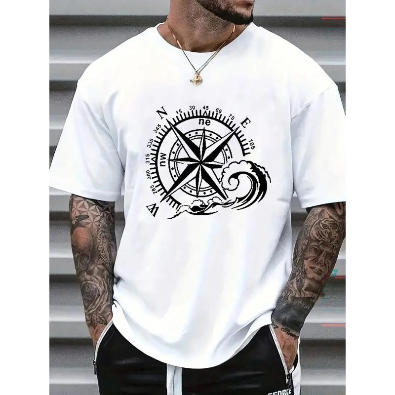 Evropské velikosti Pánské tričko Pohodlné kulatý výstřih Ležérní Krátký rukáv Měkké Prodyšné Horní díl Pánské oblečení Tričko Letní Jarní Streetwear