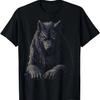 Werewolf Mythical Motif Fantasy Illustration Werewolf T-Shirt