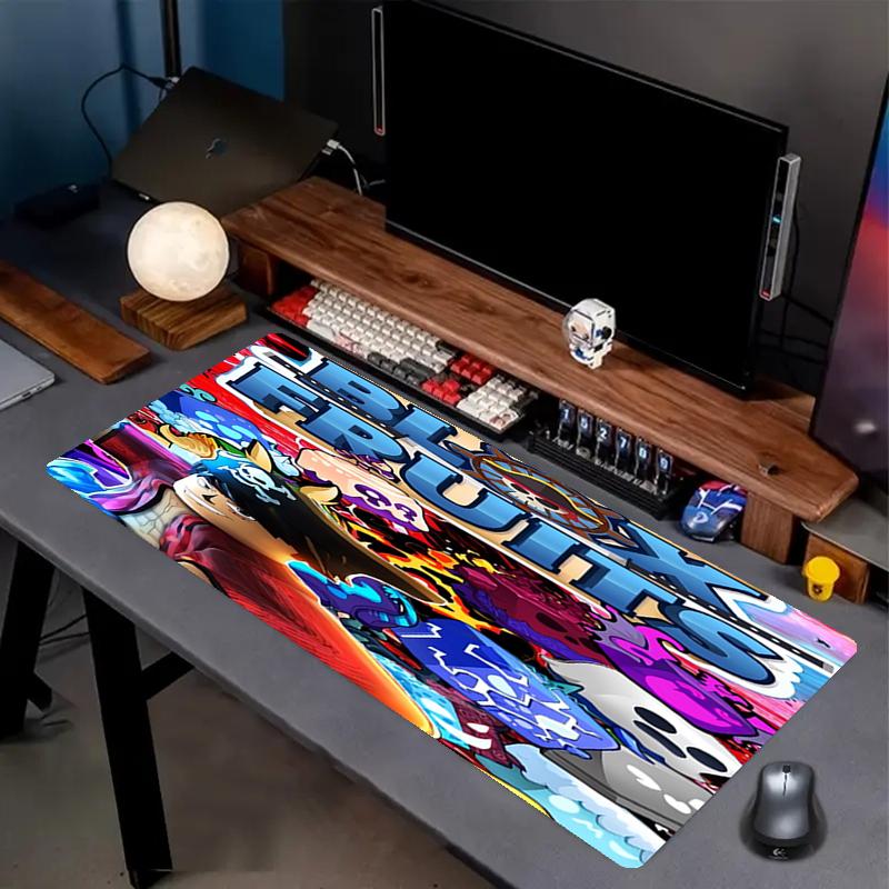 Blox Fruits Theme Mouse Pad, Non Slip Rubber Base, Multifunctional Office & Home Decor, Perfect for Workspace Personalization.