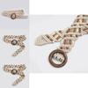 Ethnic Style Waist Belt Handmade Woven Fabric With Wooden Closure For Womens Daily Fashion