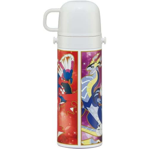 Skater Children's Stainless Steel Water Bottle 2-Way Direct Drinking 470ml Cup Drinking 430ml Pokemon 23N Child-friendly Lightweight Type Boys Thermal