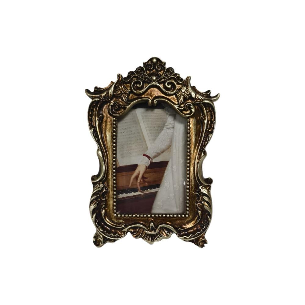 Carved Flower Design French Baroque Photo Frame Rectangular Oil Picture Frame Bedroom