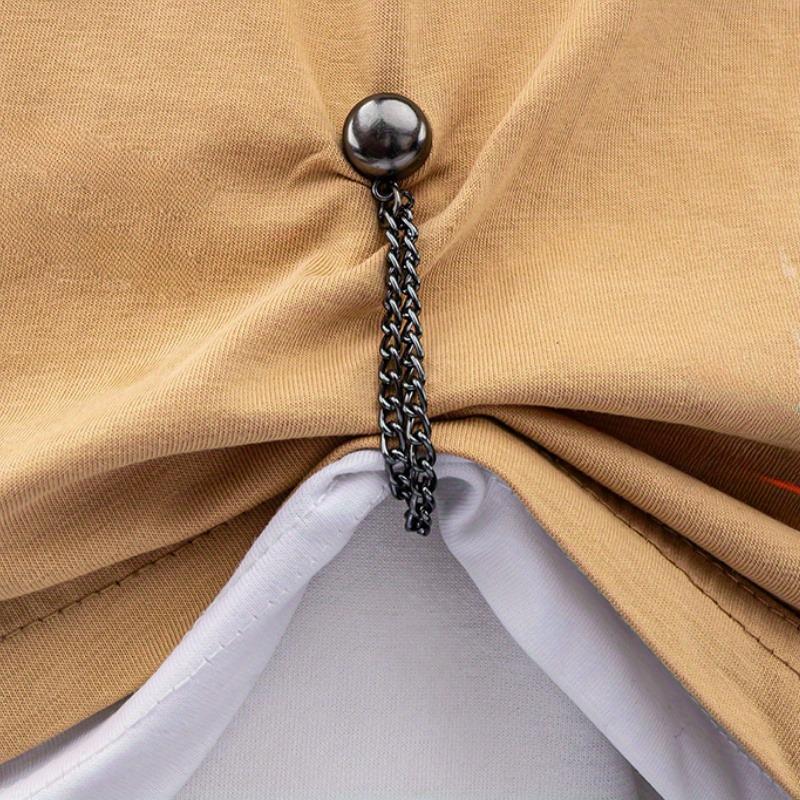 4Pcs/1pc Chain magnetic suction trouser legs anti-smoothing fixing magnet trouser legs without seam length and shortening