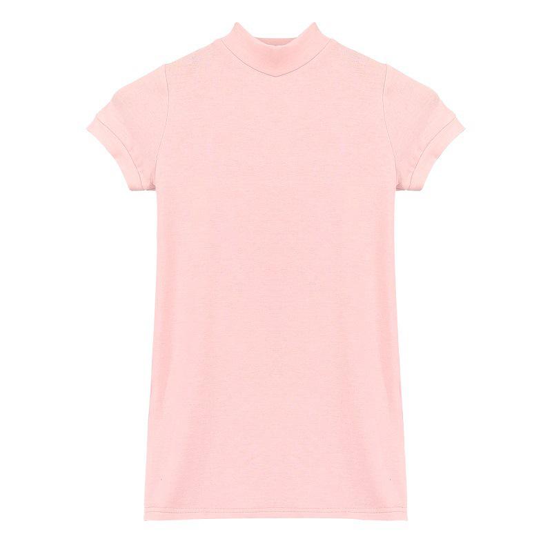 Dongdaemun Sexy Semi-Sheer Tight-Fit Short-Sleeve T-Shirt