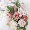 1 Box Artificial PE Foam Rose Flowers Bridal Bouquets for Wedding Table Home Party Gift Decorations DIY Scrapbook Supplies