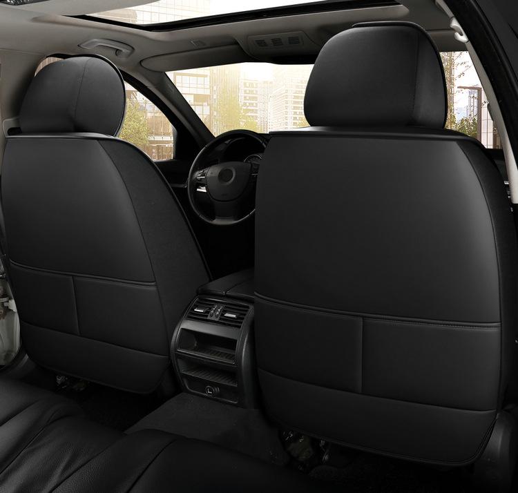 All-Season Full Leather Car Seat Cover - Universal Fit, Full Wrap Design