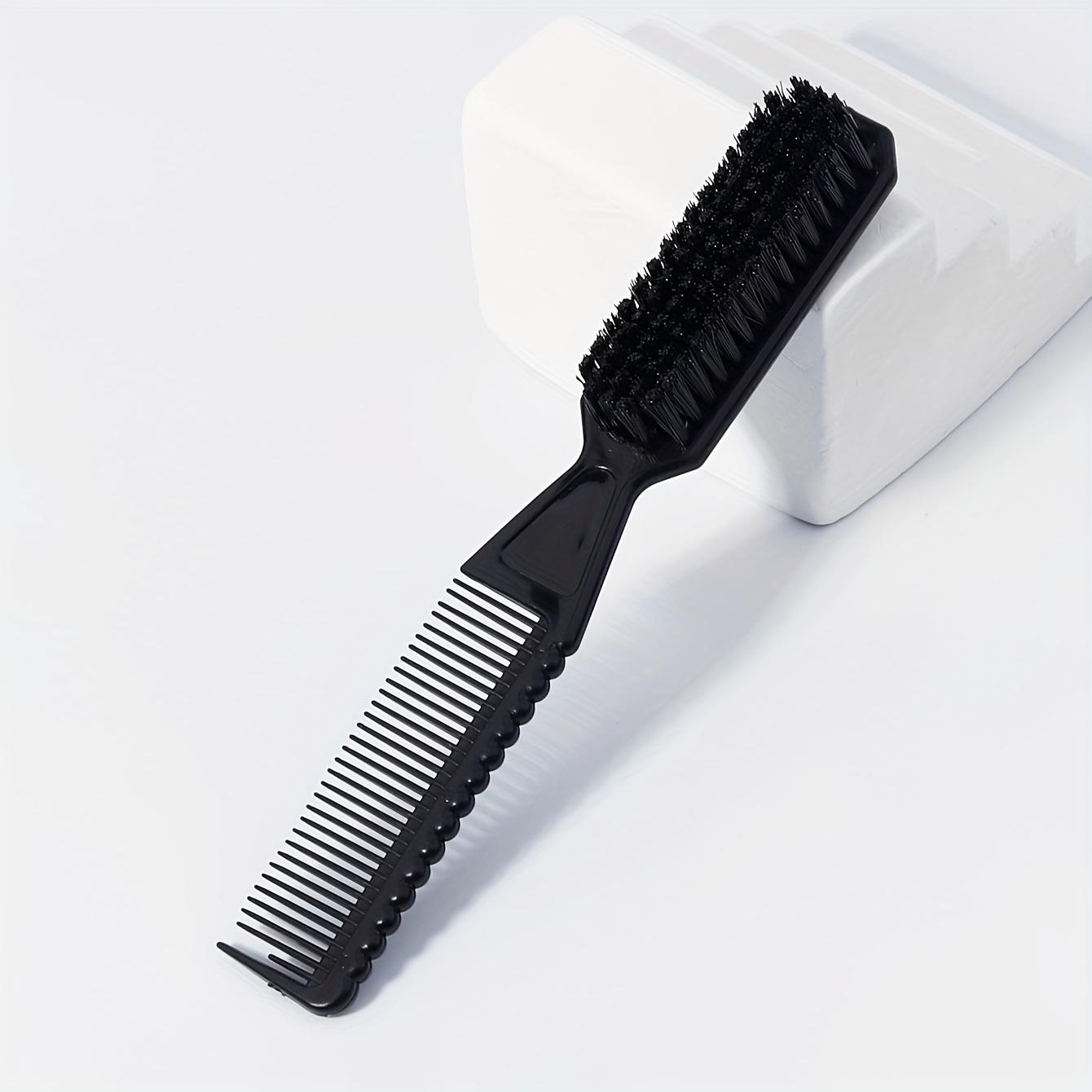 

Double-Headed Beard and Hair Brush, Barber Cleaning Brush, Nylon Brush, Styling Hair Brush, Black Nylon Bristles, Essential for Men S Styling